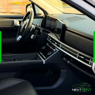 Hyundai Santa Fé SEL AWD White Interior Preto | 7 Seats
