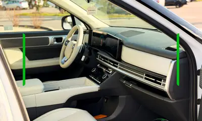 Hyundai Santa Fé SEL AWD Branca Interior Branco | 7 Lugares