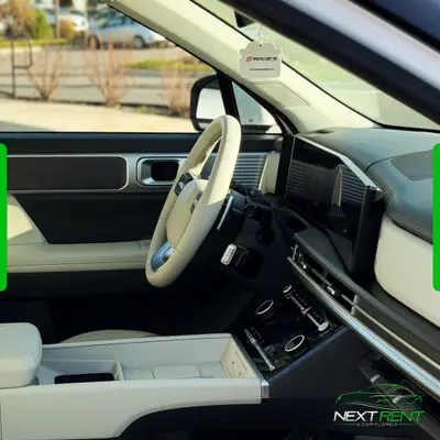 Hyundai Santa Fé SEL AWD Branca Interior Branco | 7 Lugares